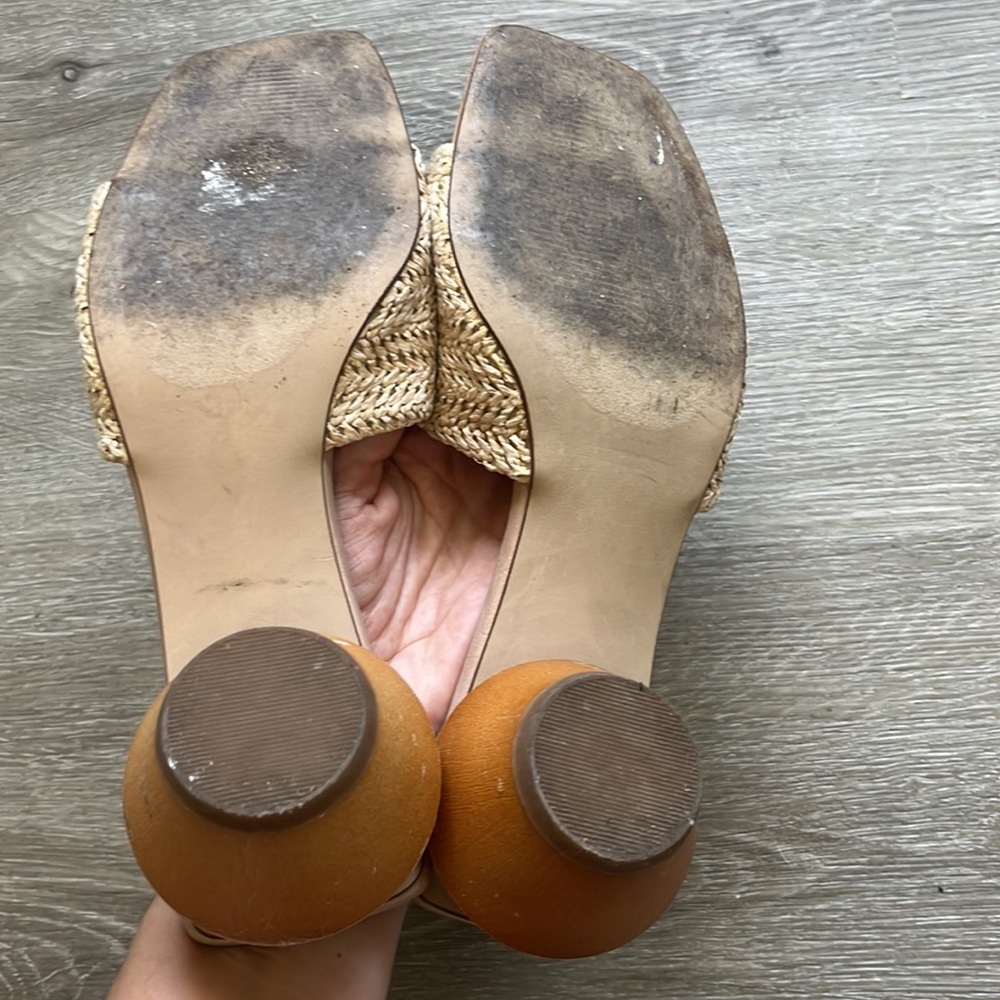Adorable Wooden Block Sandal Heels - Picture 6 of 7